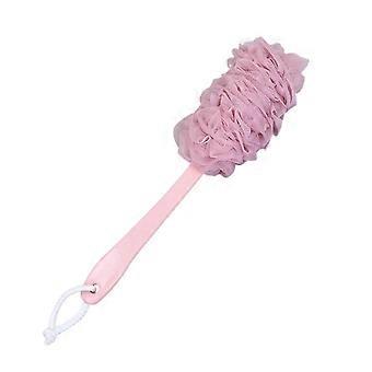 Bath Body Brush with Soft Bristles, 43CM Long Handle Back Scrubber for Shower, Pink