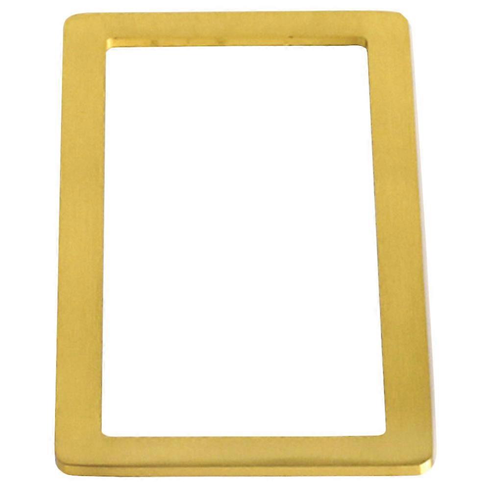 Copper Paperweight Rectangular Frame for Calligraphy Practice Golden Metal