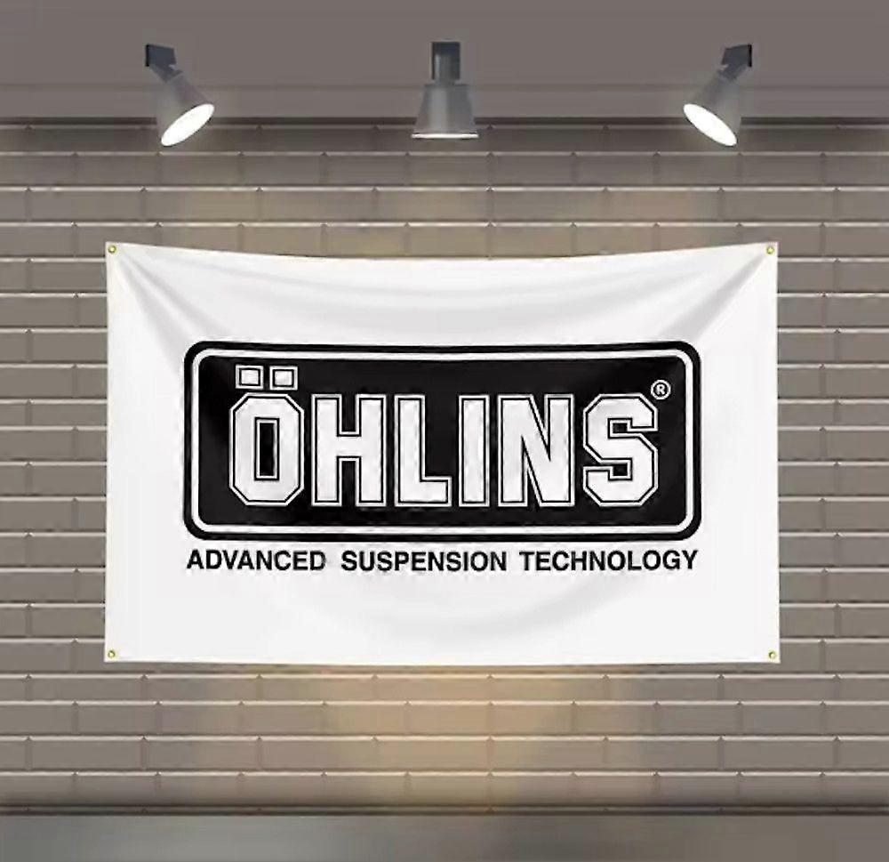Ohlins Suspension Logo Flag CC0419
