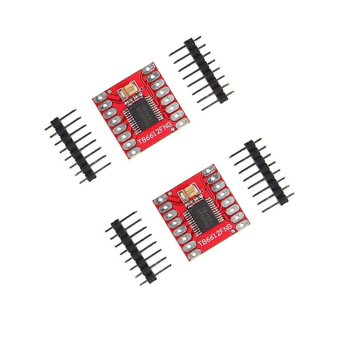 2Pcs TB6612FNG Module Dual Motor Driver Controller Board Stepper Motor Control with Pin Header Compatible with Arduino Microcontroller Replace L298N