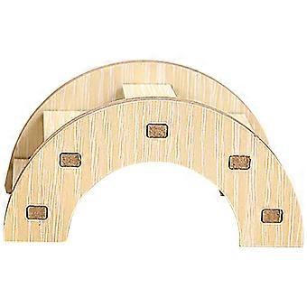Kletterleiter aus Holz für Hamster, beigefarbene Hamsterbrücke