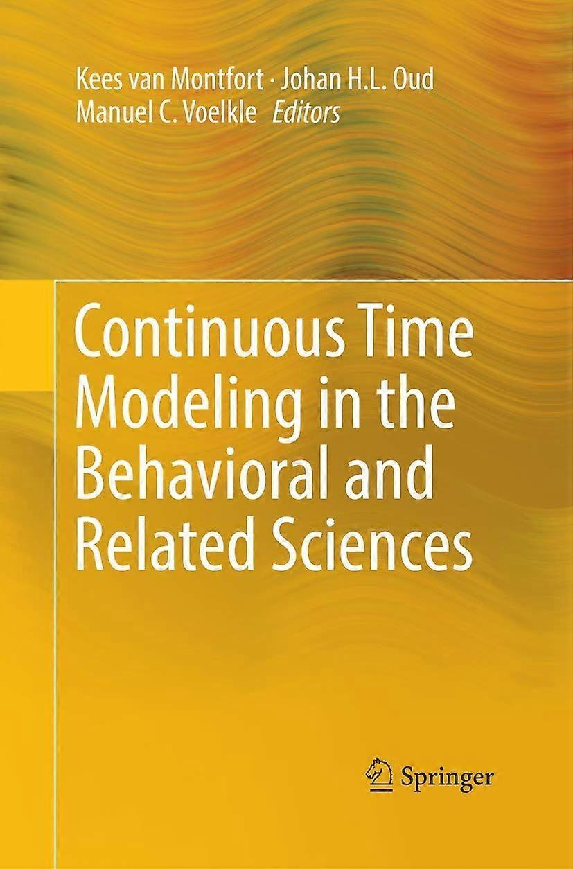 Continuous time modeling in the behavioral and related sciences
