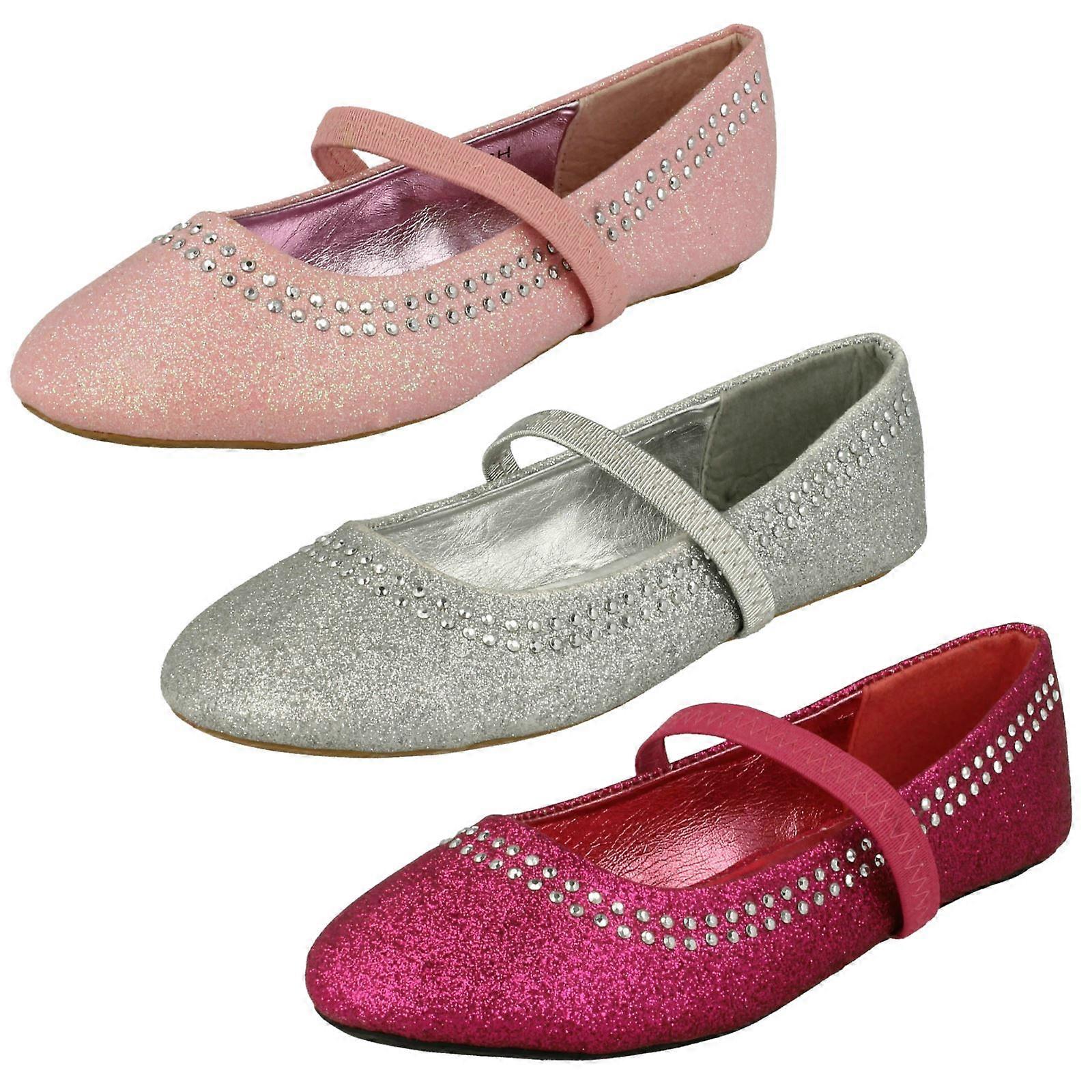Spot de filles sur Glitter élastiquée sangle Flats