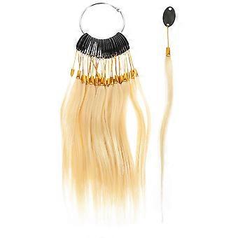 30pcs Hair Color Rings Samples Human Hair Testing Hair Color Samples Real Hair Color Charts