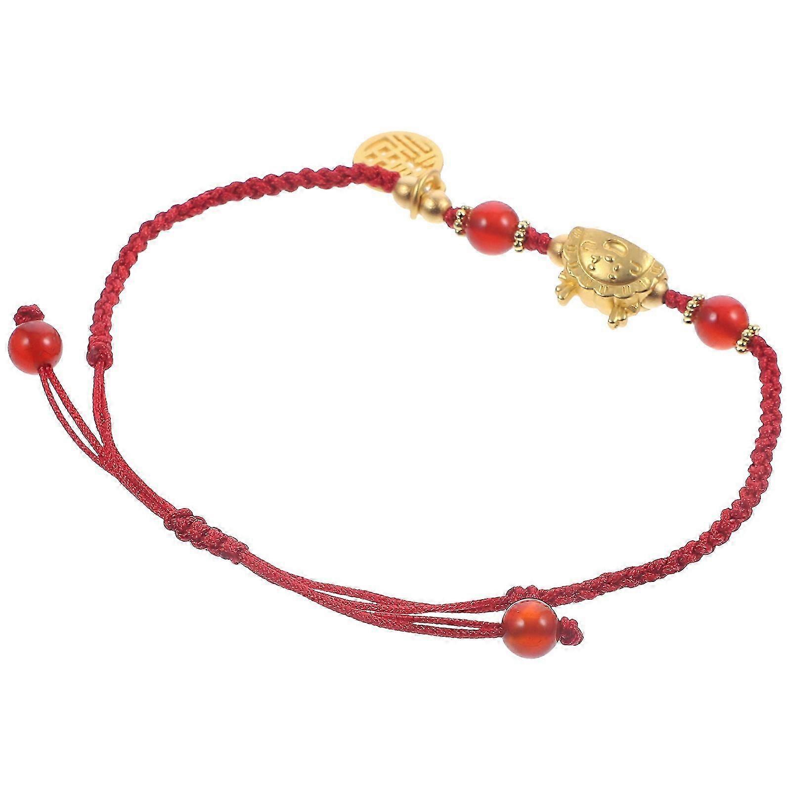 Red String Bracelet Dragon Charm Bracelet for Wrist Accessory