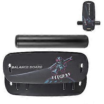 Balance Board, 2-in-1 Wobble Board Trainer for Adults, Premium Wooden Balance Training Equipment, with Roller, Magnetic Stoppers