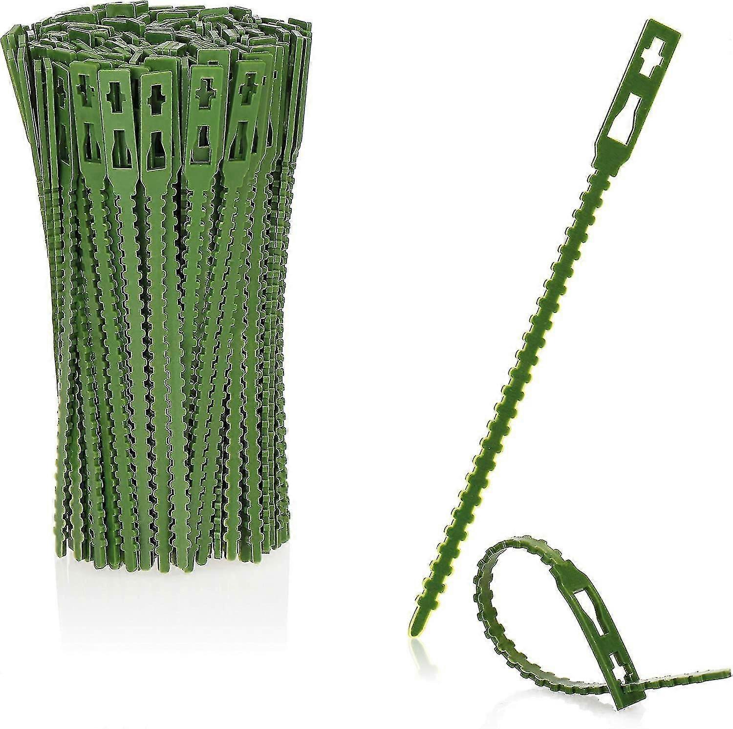 200x Green Plastic Plant Binder - Stabilize