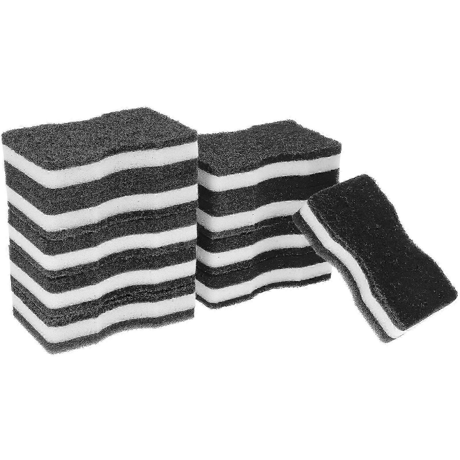 Kichen Cleaning Sponge Double Side Scrubber for Cleaning 10Pcs Set