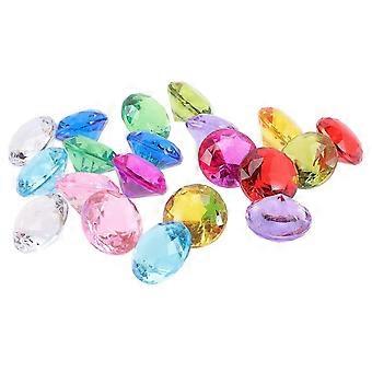 20Pcs Décoratif Acrylique Pierres Précieuses Jouets Imitation Cristal Gemmes