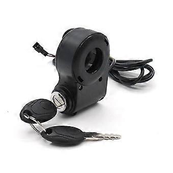 Chave de ignição para bicicleta elétrica, interruptor de acelerador de polegar, alimentação para scooter elétrica universal m5/m365 [MI]