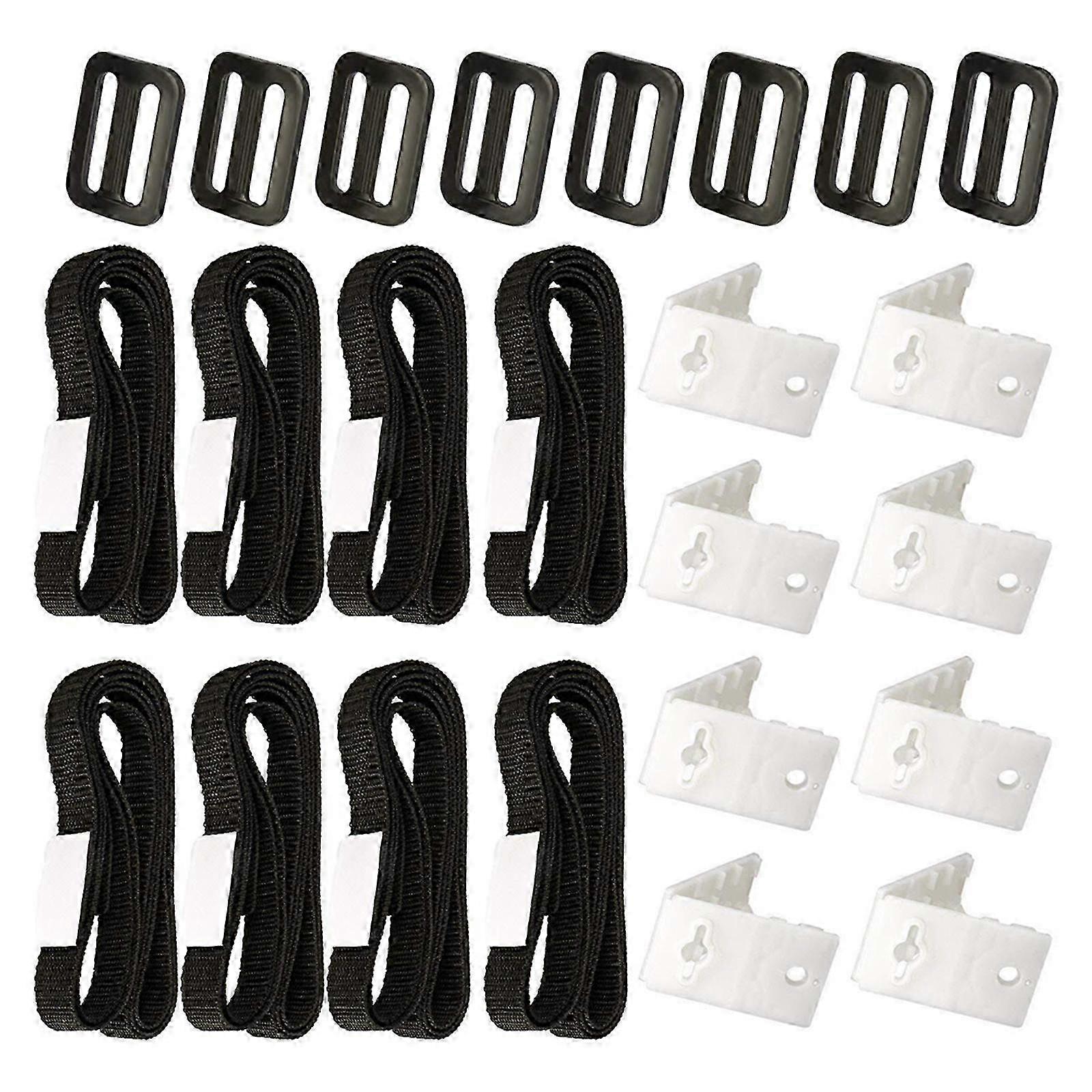 1 Set Universal Pool Cover Roller Attachment Solar Blanket Strap Strapping Kit