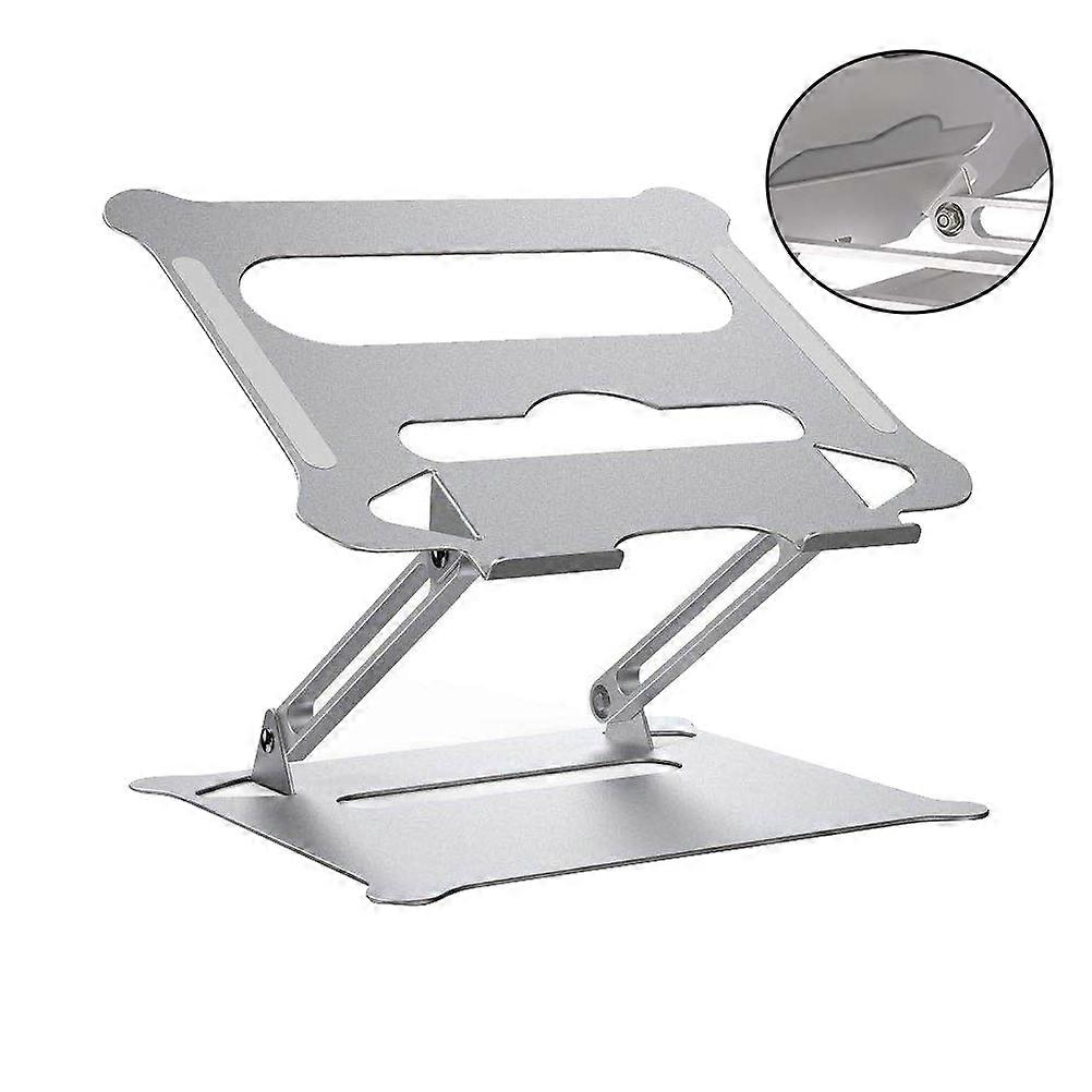 Supporto per laptop Penjibenshou in argento, robusto e resistente.