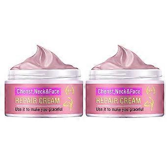 Hydrating Neck Cream Wrinkle Smooth Face Neck Cream Anti Aging 2 Bottles