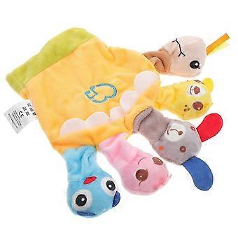 Plush Finger Puppet Toys for Kids Use with Music Interactive Finger Cover