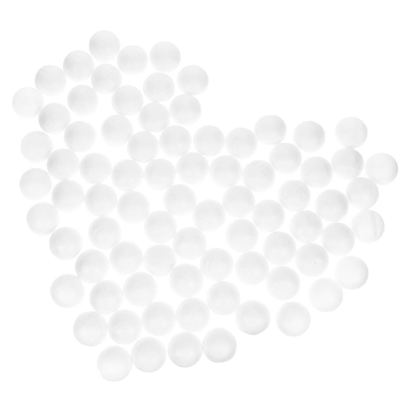Solid Polystyrene Balls White Craft Balls for Decoration 100Pcs Party DIY