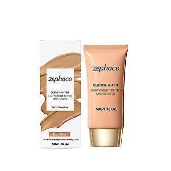 Zephoco lightweight concealer foundation cream (dark brown) natural fit concealer light moisturizing makeup foundation make-up