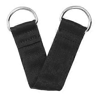 1Pc Practical Gym Fitness Equipment Strap Durable Pulley Hanging Strap (Black)