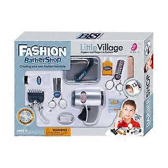 Hairdressing Toy Set for Boys, Children's Simulated Haircut Play Set, Gray ABS Tools