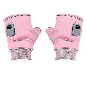 Heated Gloves Gloves, Waterproof Portable Heating Gloves with Digital Display, Rechargeable Heated Gloves, Smart Thermostatic Heated Fingerless heHE