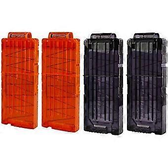4Pcs Soft Bullet Gun Clip Quick Reload Clip For Nerf Elite Series Toy Gun 12 Bullets Ammo Cartridge [XR]