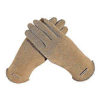 Damen Winterhandschuhe mit empfindlichen Touchscreen-Fingern, Wildleder winddichte Handschuhe