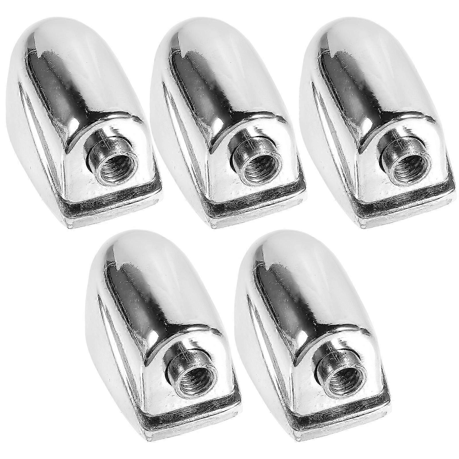 5 Pcs Single-end Snare Drum Lugs Compatible with WC21 Silver Drum Set Accessories