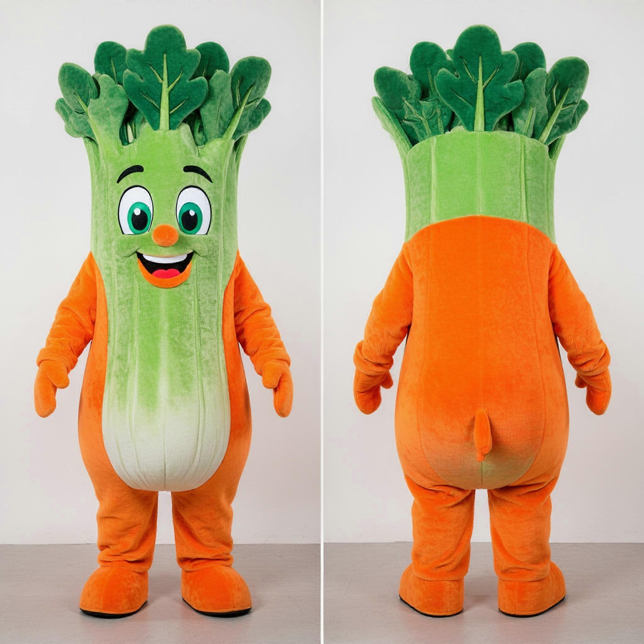 MASTICOT Vibrant Green Leafy Celery Mascot