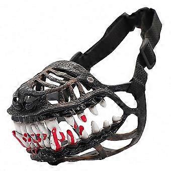 Divertente e spaventosa museruola per cani con denti, il massimo per Halloween e costumi, ideale per cosplay.