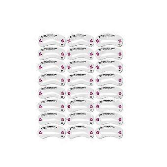 Hairline Eyebrow Print Repair Eyebrow Print Hairline Natural Lazy Eyebrow Quick Makeup Eyebrow Cake -24Pcs Eyebrow Stencil
