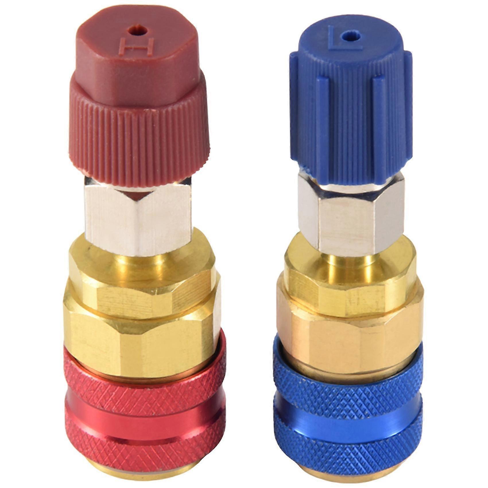 R134A Quick Coupler Adapter Set, High Low Side, for Car Air Conditioning