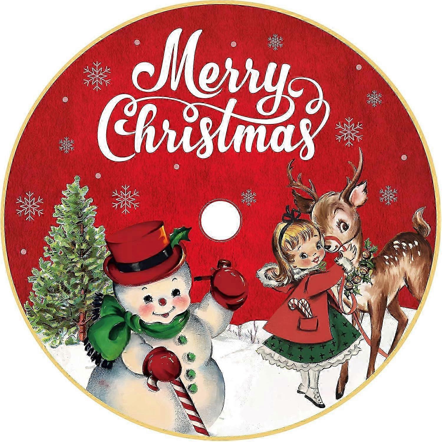 Short Plush 48 Inch Rustic Tree Skirt