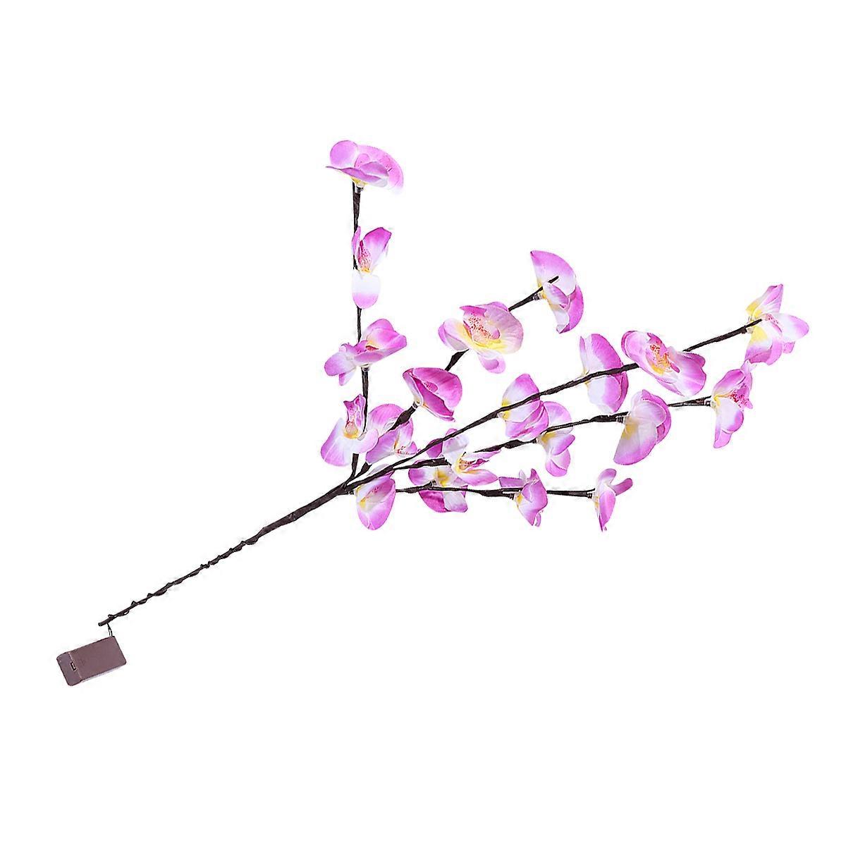 LED Light Simulation Phalaenopsis Branches Flower Light for Decor 1Pcs