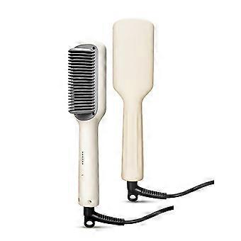 Ceramic Coated Ionic Hair Straightening Brush With 5 Heat Settings