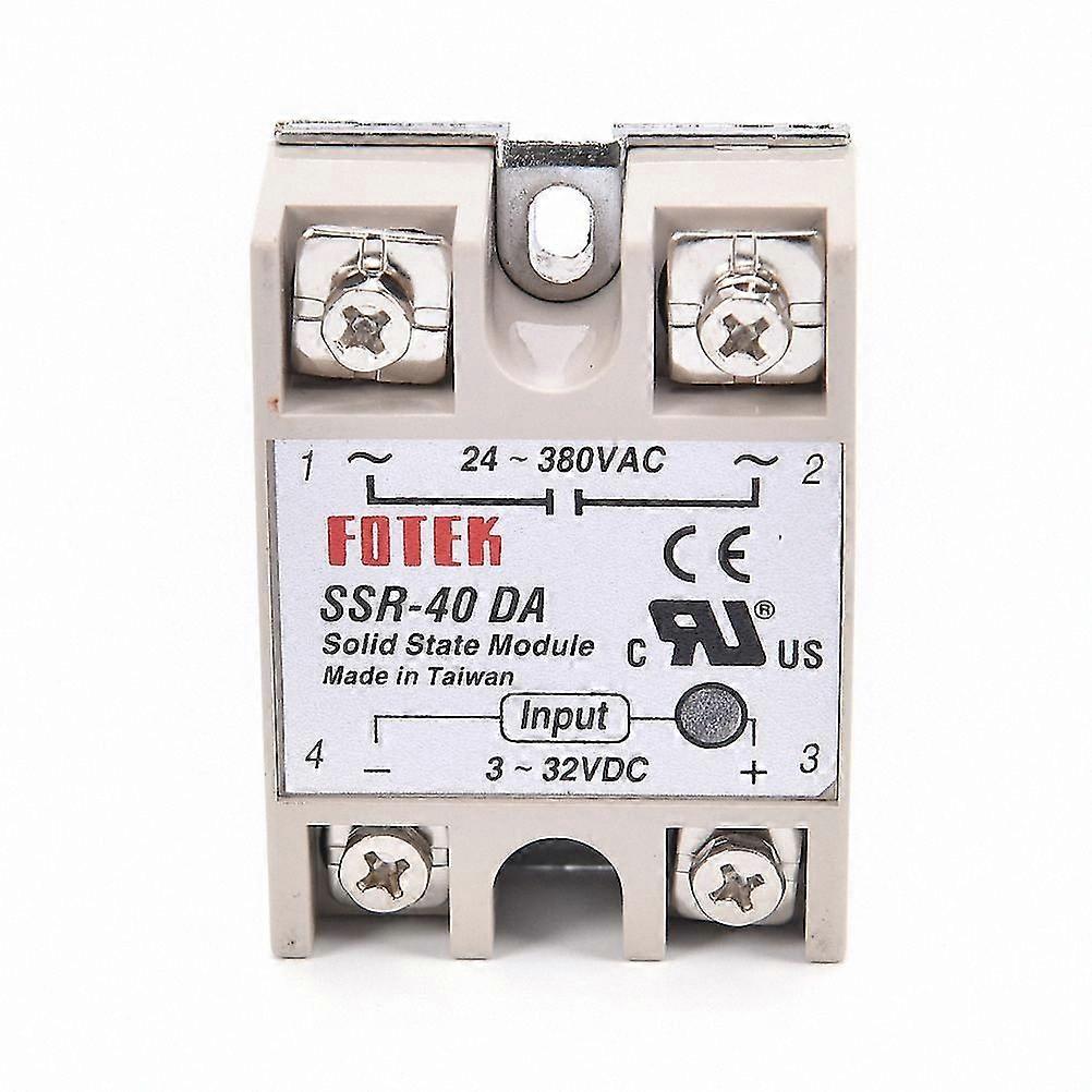 40A Solid State Relay with Protective Cover for AC Load and DC Control