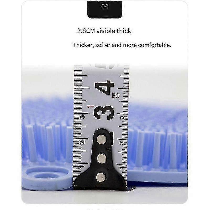 Suction-Mounted Silicone Back Foot Scrubber