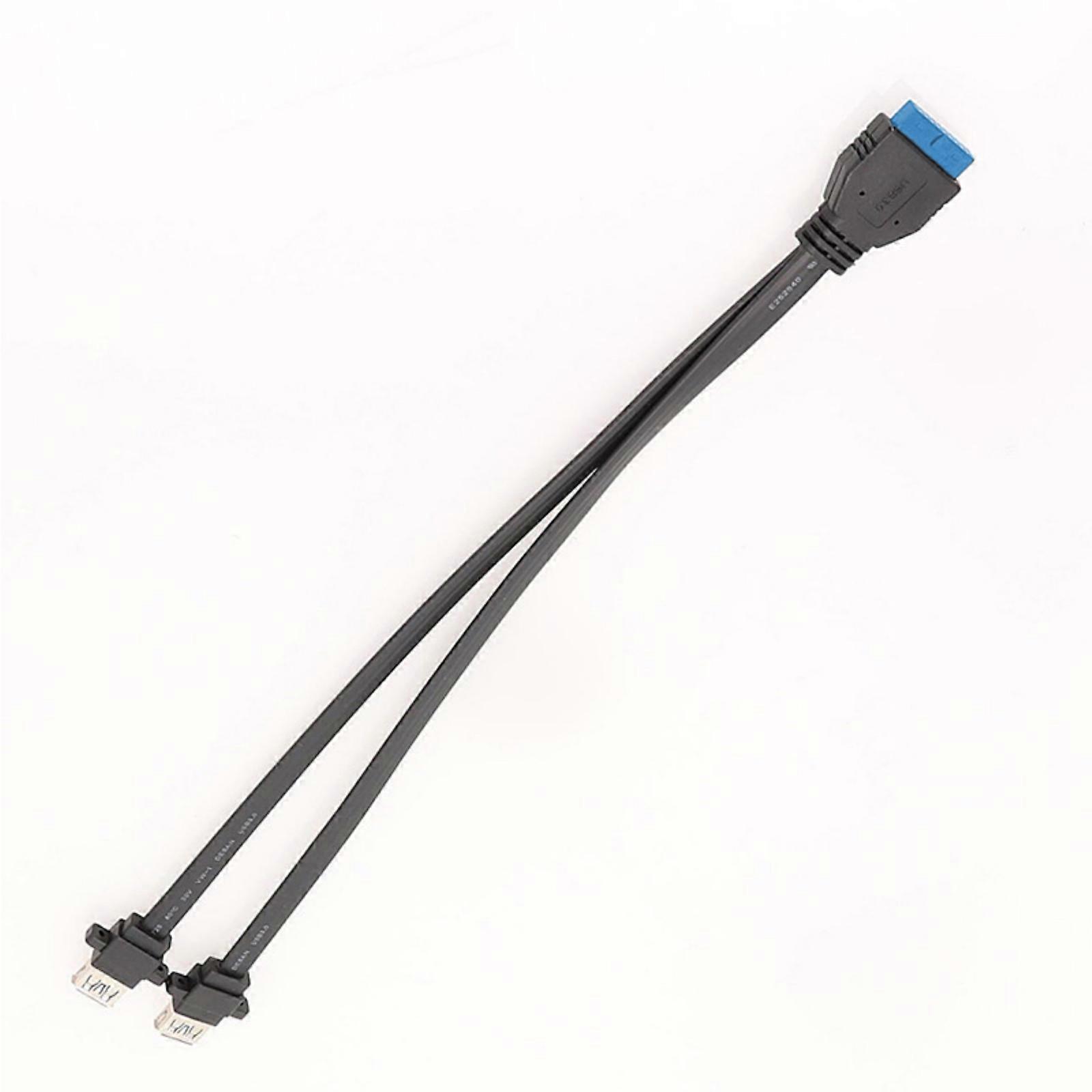 Durability USB3.0 Faceplate Cable Front Panel Cable for Reliable PC Connectivity Highly Speed Data Transfer Cable Multicolor