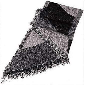 Luxurious Thick Faux Cashmere Scarf With Fringed Edges For Fall And Winter Comfort