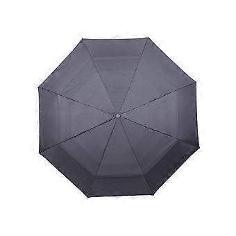 Windproof Travel Umbrella 8Rib DoubleLayer Canopy with NonSlip Handle, Compact Automatic Design for Rain and Sun