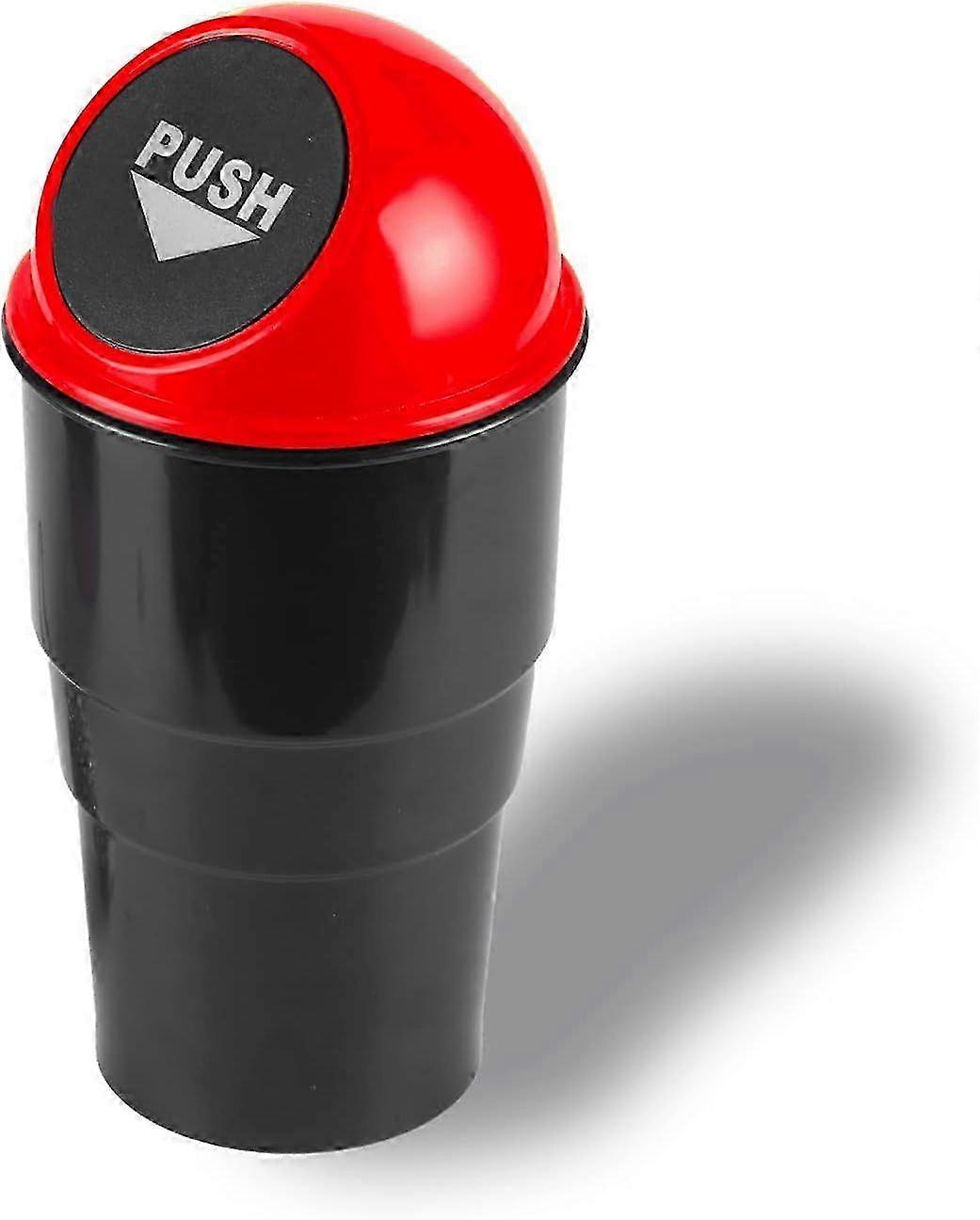 Portable Push-Lid Waste Bin