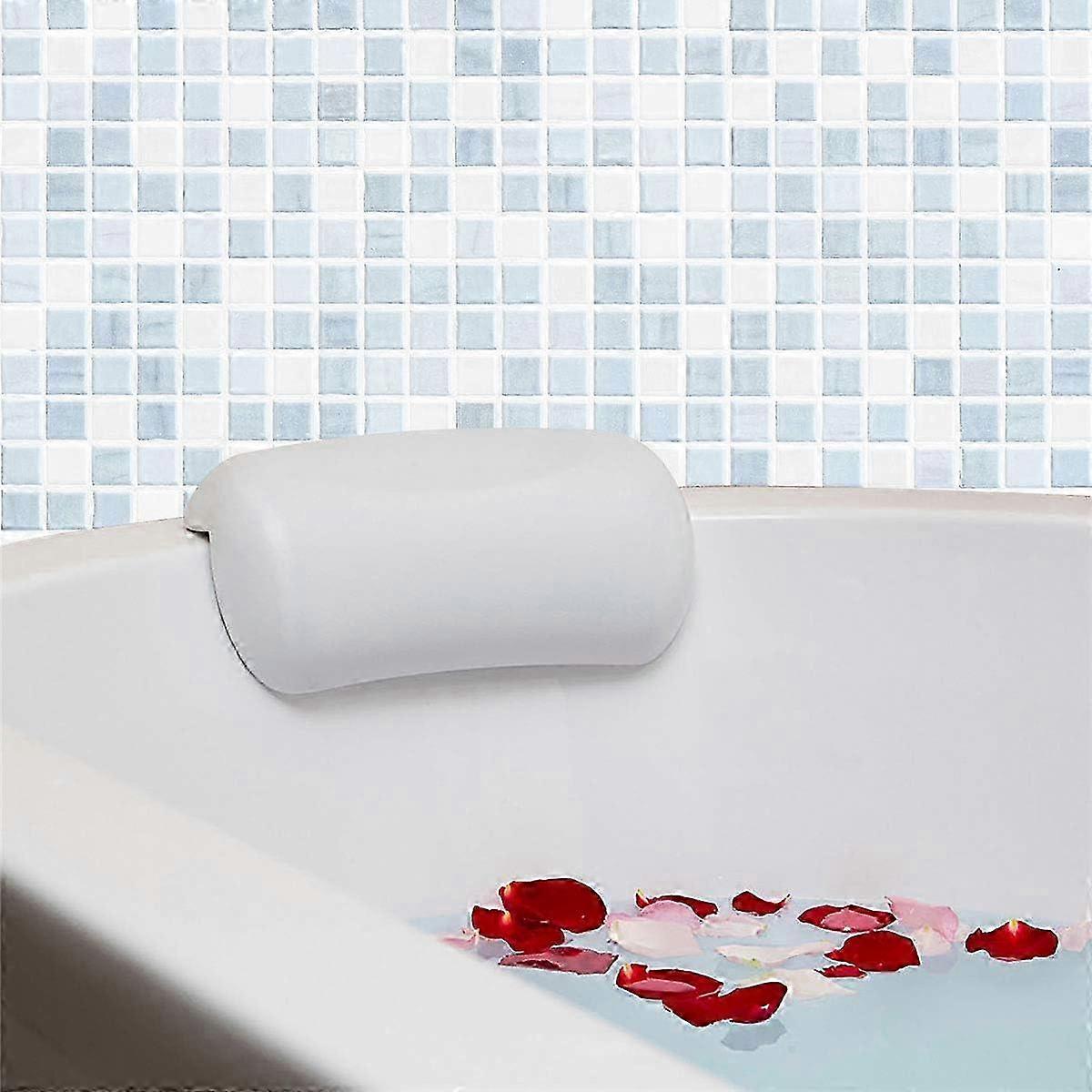 Dual-Suction Bath Cushion With Neck Support