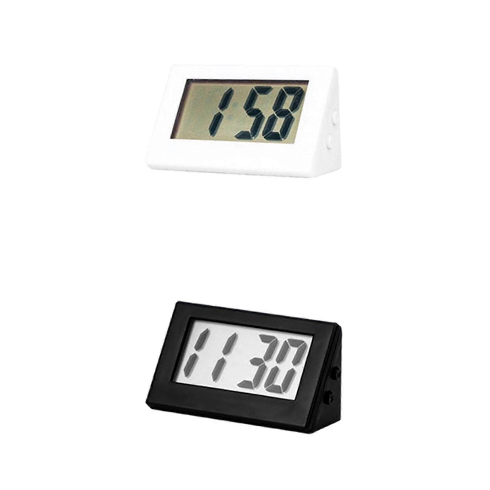 2pcs Mini LCD Display Electronic Clock Clock Battery Operated