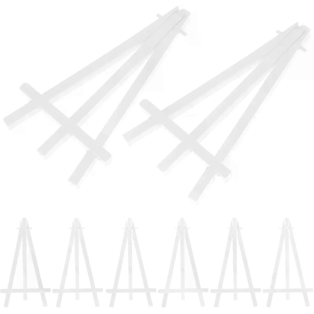 Small Display Easel Stand, 10 Pack Plastic Tripod Holder