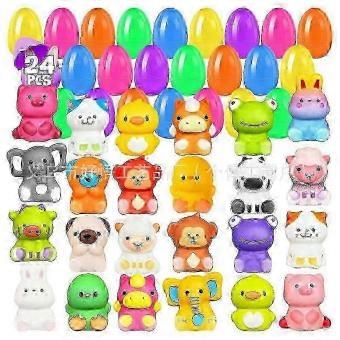 Kawaii Animal Squishies in Eggs
