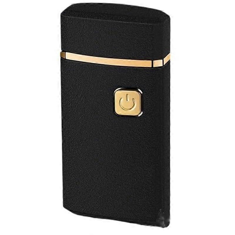 Windproof Butane Lighter with Dual Arc, Refillable Design, Visible Fuel Window, Adjustable Flame, Black