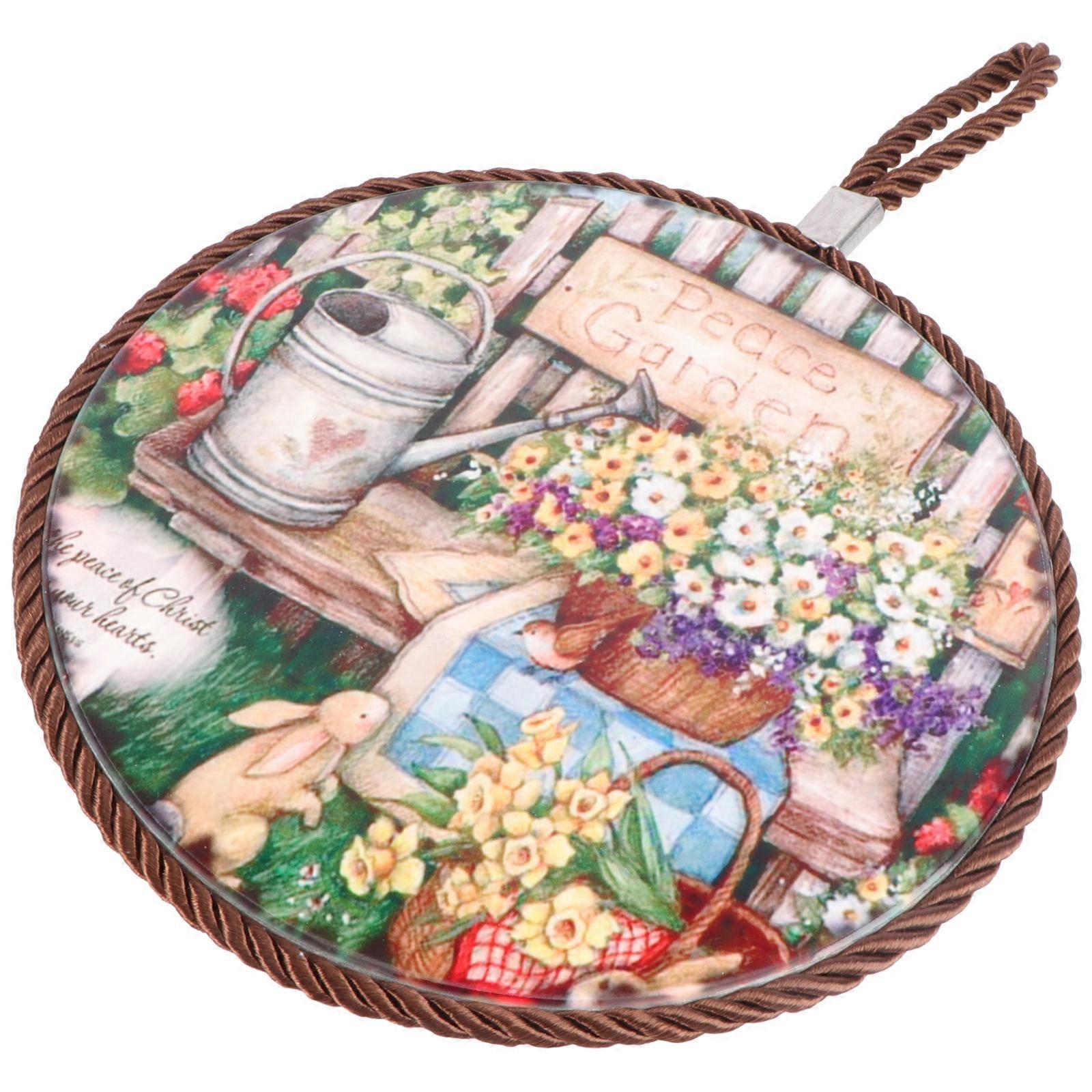 Ceramic Placemat Easter Style Table Mat for Home Use 3Pcs