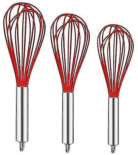 Silicone Whisk Stainless Steel Silicone Non-stick Coating Egg Beater