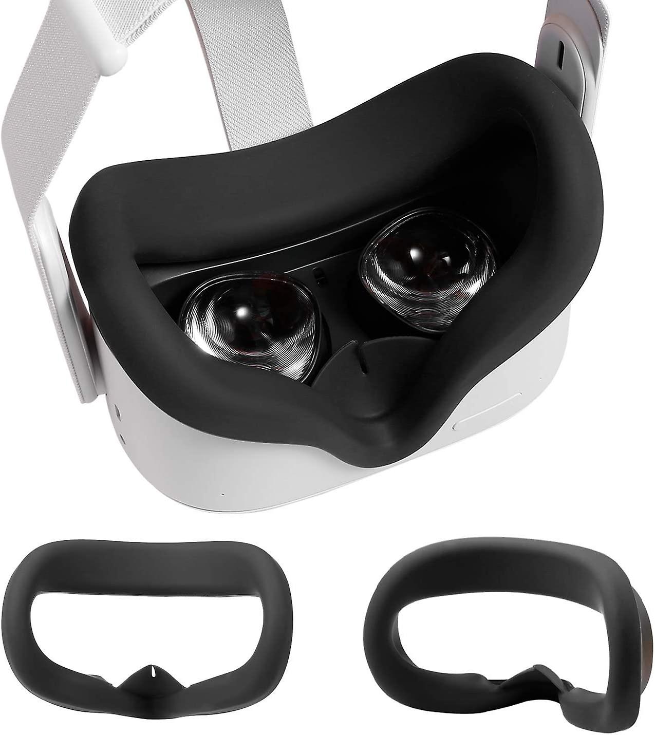 Silikonhülle (2er-Pack) für Quest 2 Gesichtsabdeckung Schweißfest Lichtdicht Anti-Leckage