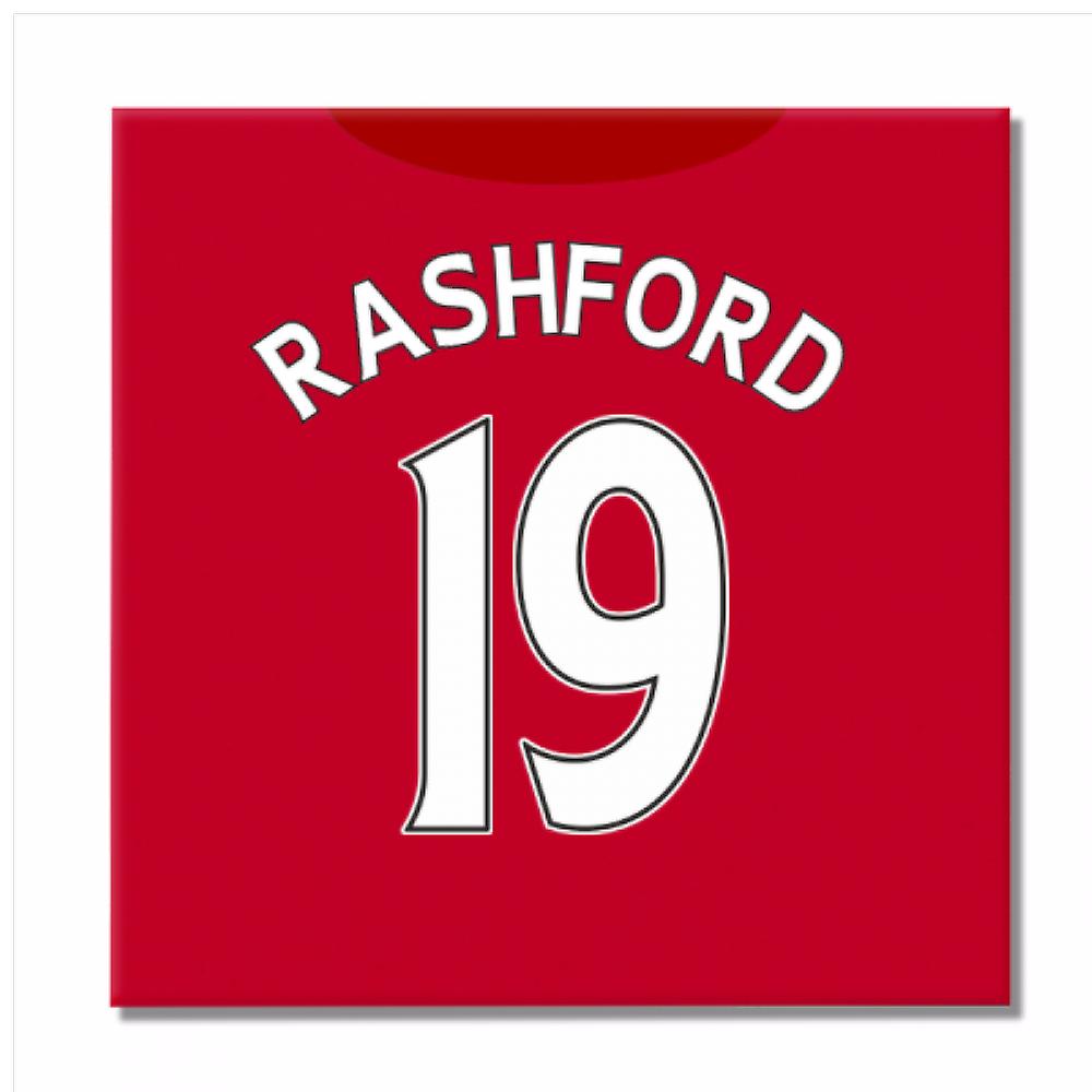 2016-2017 Man United Canvas Print (Rashford 19)