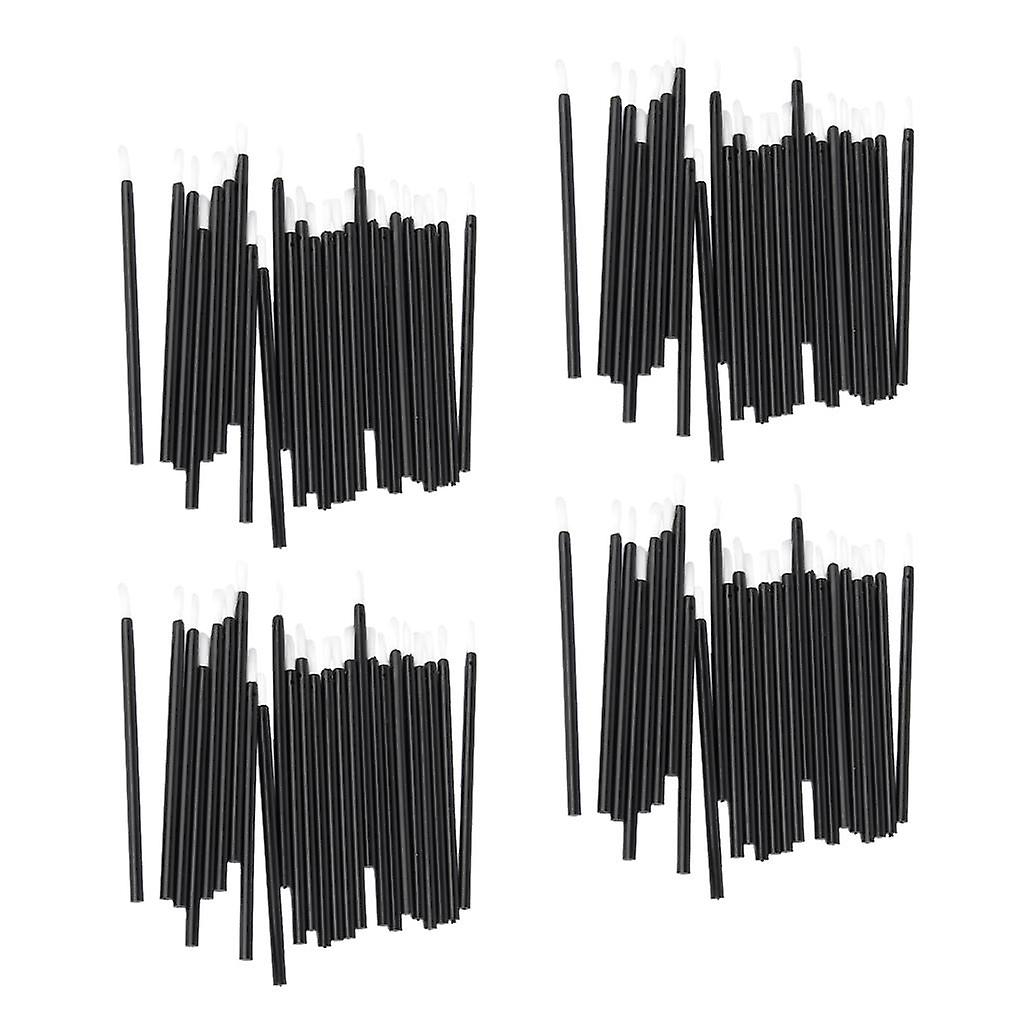 100pcs Black Disposable Lip Stick Applicators Brushes Set