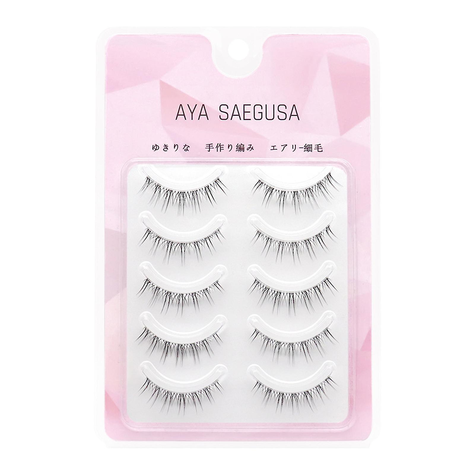 5 Pairs Natural-looking Eyelashes Diy Lashes Fluffy Effect Lightweight